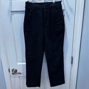 Everlane Cropped Straight Leg Cotton Pants